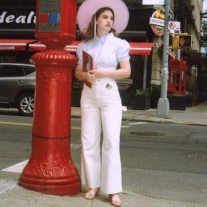 Samantha Pleet Dream Jeans in ivory